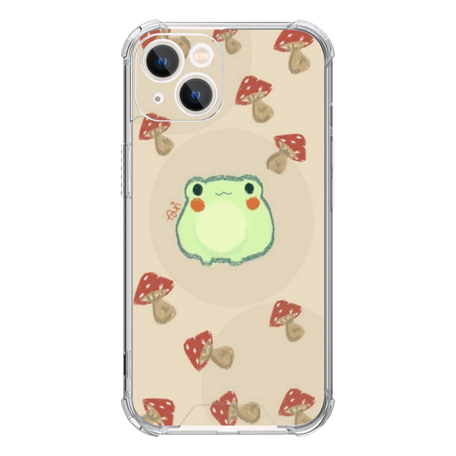 IPhone 14 Pro Cottagecore Mushroom Flower Hippie 60s 70s Aesthetic Style Case - View #3