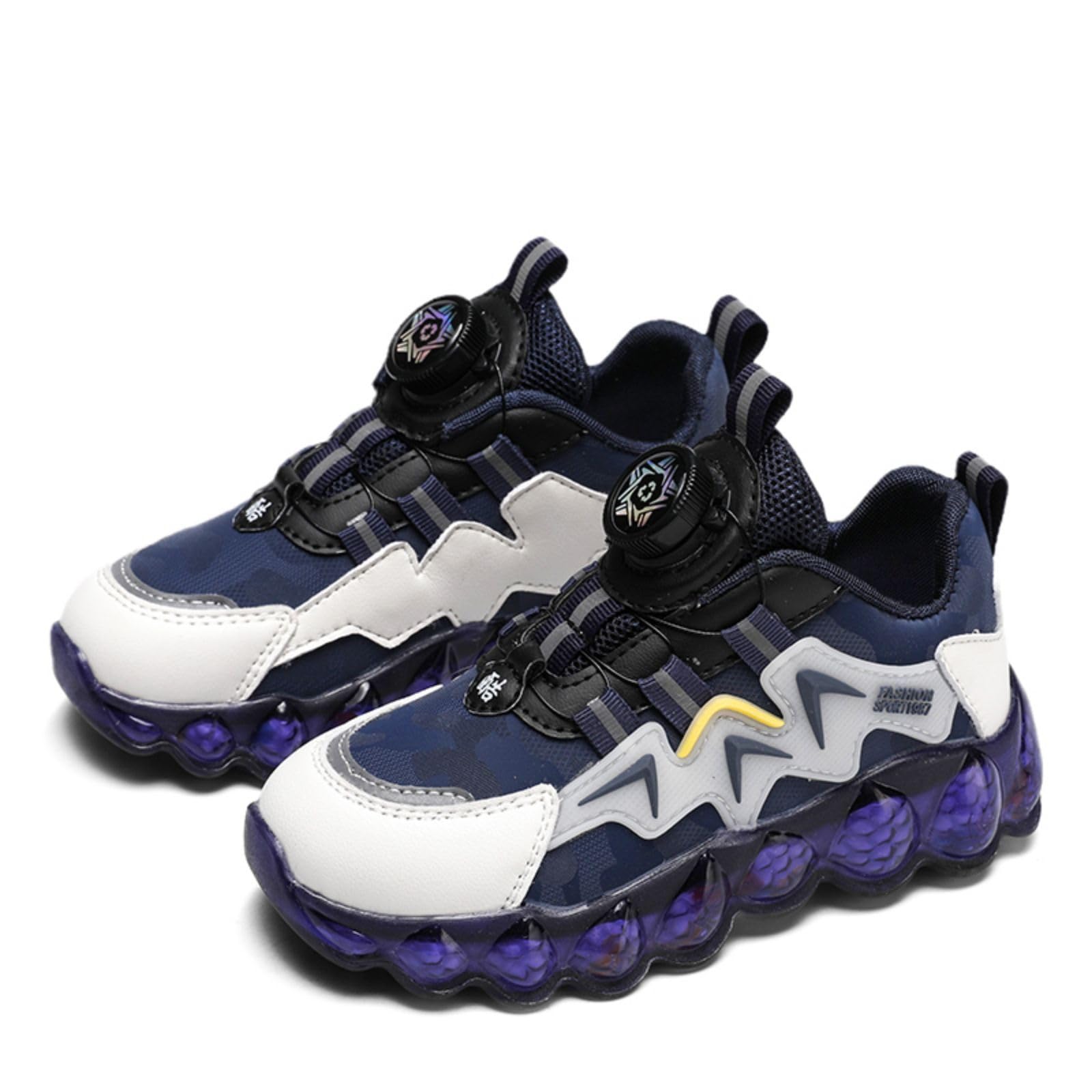Neue Kinder Basketballschuhe Kinder Sportschuhe Twist Schnalle Turnschuhe Jungen und Mädchen Basketballschuhe, 29 EU