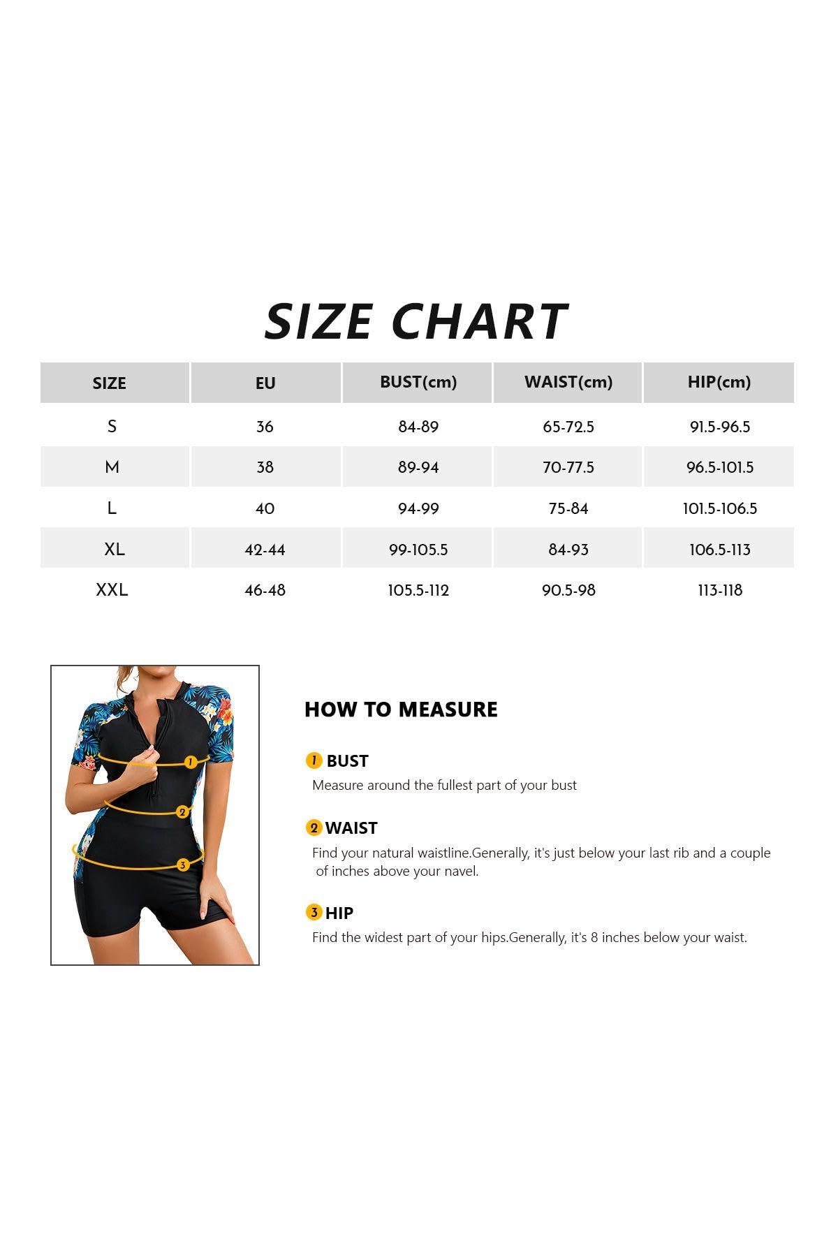 SHEKINI Traje de baño de una pieza de manga corta para mujer, traje de baño de surf con media cremallera frontal, secado rápido