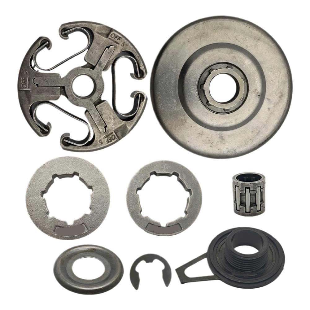 Mkmschxdz Onecolor Clutch Drum Assembly Sprocket Rim Worm Gear Washer Clip Needle Bearing Kit Compatible With 365 362 371 372 Chainsaw