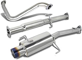 DNA Motoring CBE-HP92-BT CBEHP92BT Stainless Steel Catback Exhaust System