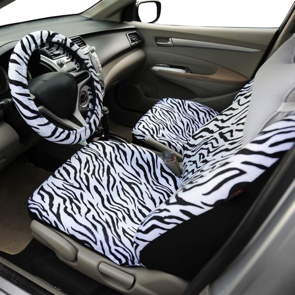 Akozon Set di Coprisedili con Motivo di Lusso, Eleganti Accessori Interni per Auto per la Maggior Parte dei Veicoli (Come Mostrato)