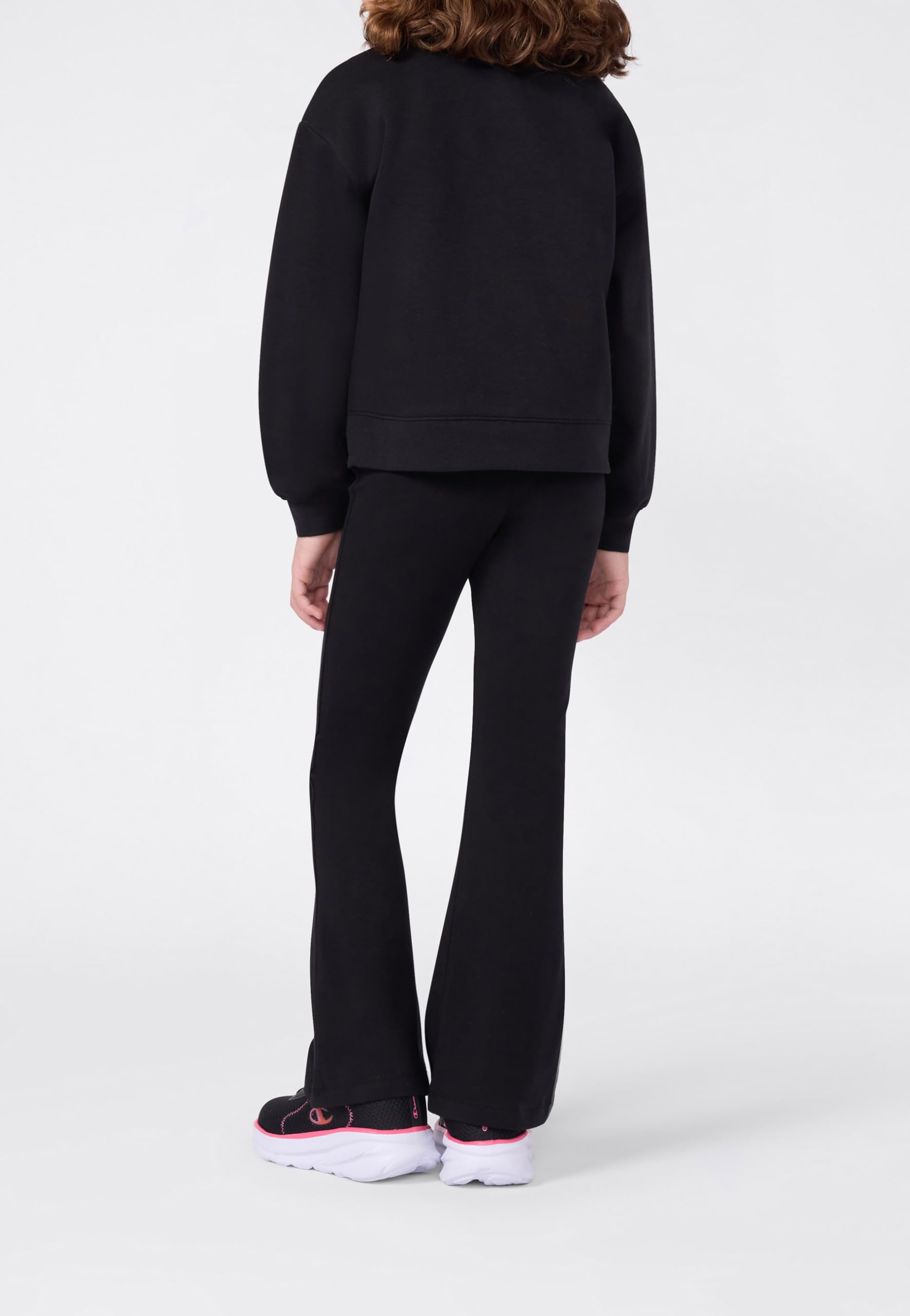 Champion Sudadera Legacy para niña, Negro, XXL