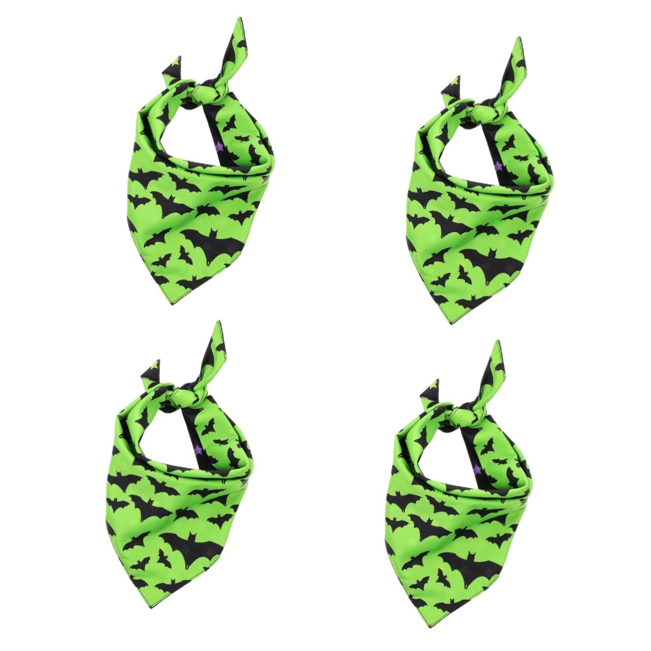 Serviette triangulaire pour animaux BESPORTBLE : lot de 4 bandanas réglables pour chiens