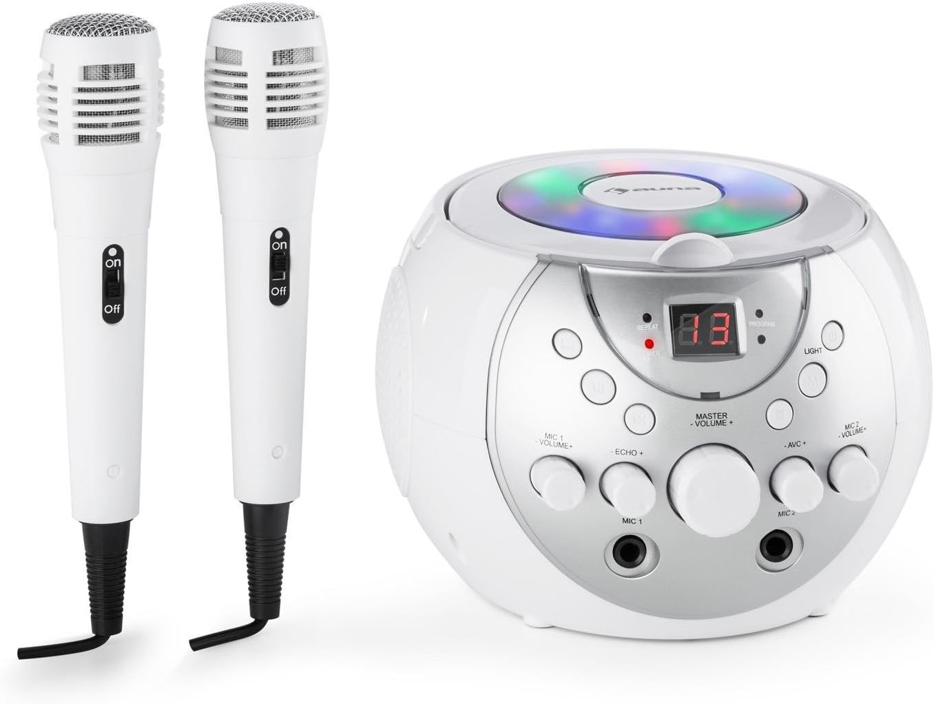 Leadsinger Karaoke Microphone Ls-3700w With 4 Songs Chips for sale online A