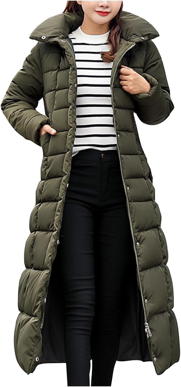 Amazon.com: Womens Long Puffer Jacket Over Knee Removable