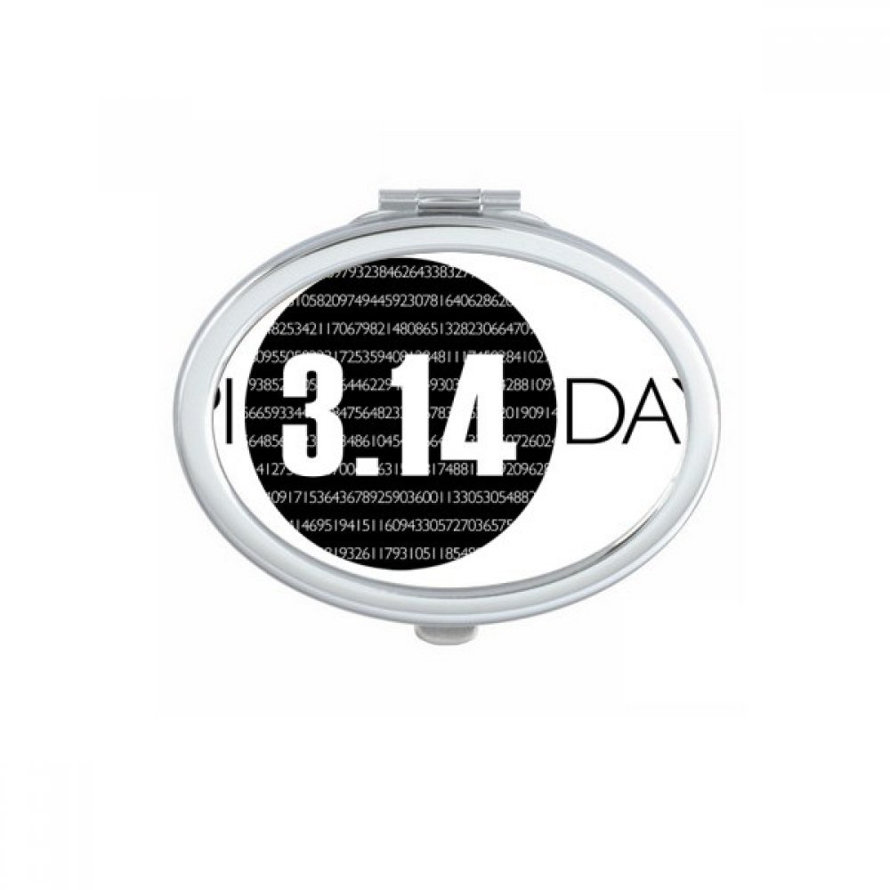 Miroir compact portable pi jour anniversaire pour retouche maquillage nomade