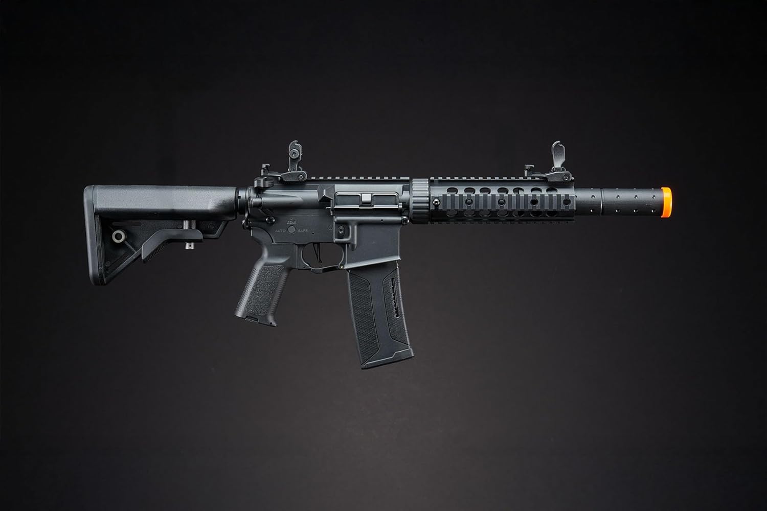 Lancer Tactical Gen 3 M4 Carbine SD Airsoft with Programmable Mosfet/ETU-Electric Full/Semi-Auto AEG Rifle (Lipo Battery & Charger Included)