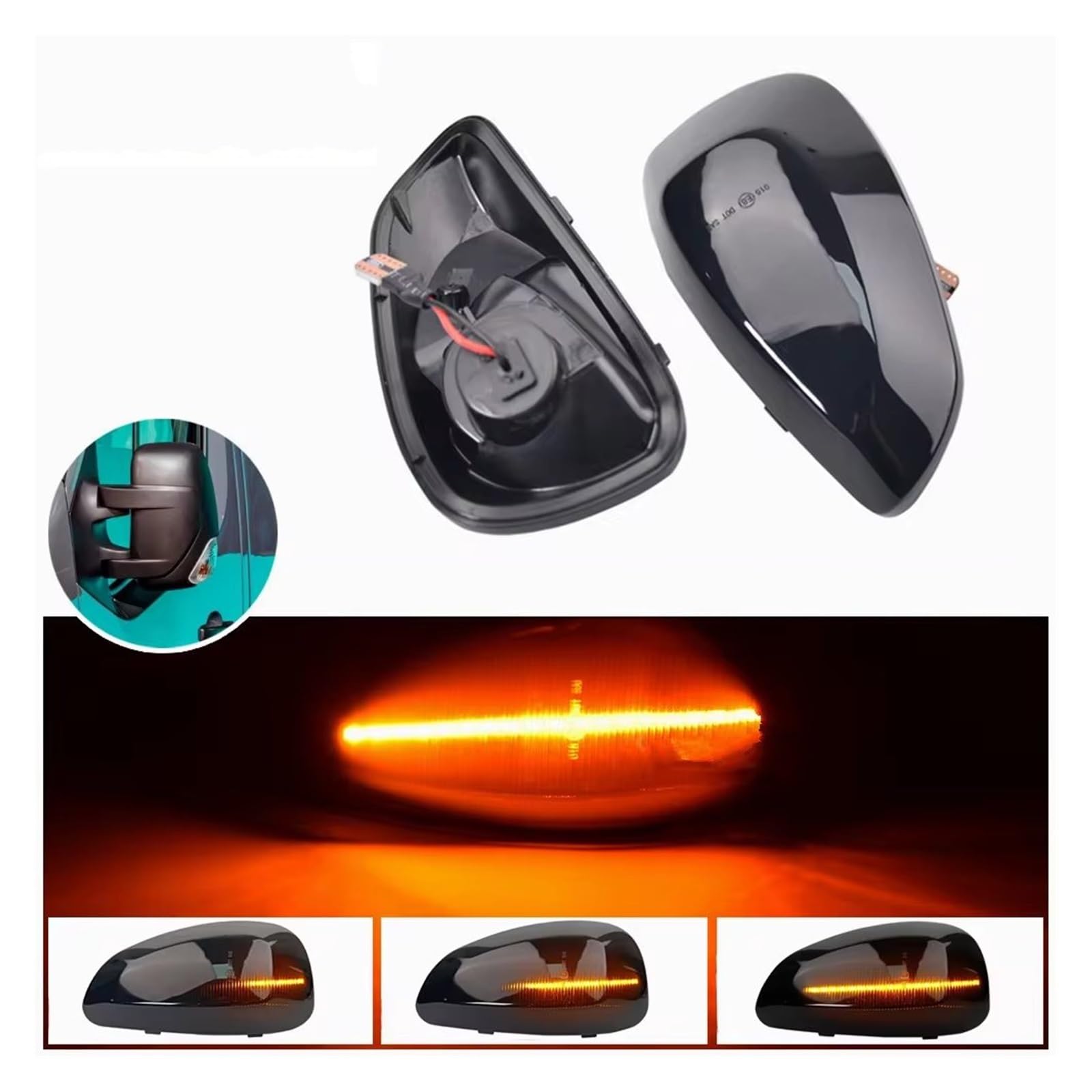 SICOTTON Clignotant Dynamique, Indicateur Rétroviseur Latéral Lampe - 7