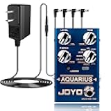R-07 Aquarius Digital Delay Pedal Bundle with DC 9V Pedal Power Supply (800mA -1A) AC Adapter