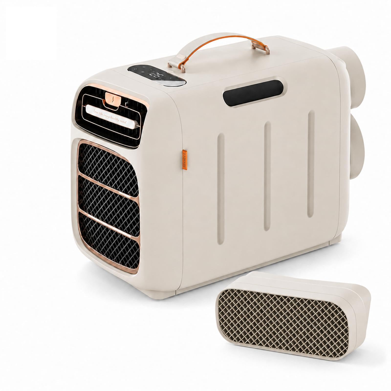 FgdVrelnor Mobile Air Conditioner for Camping, 5000 BTU Tent AC Unit Cooling&HeatingwithSpeakerVersion