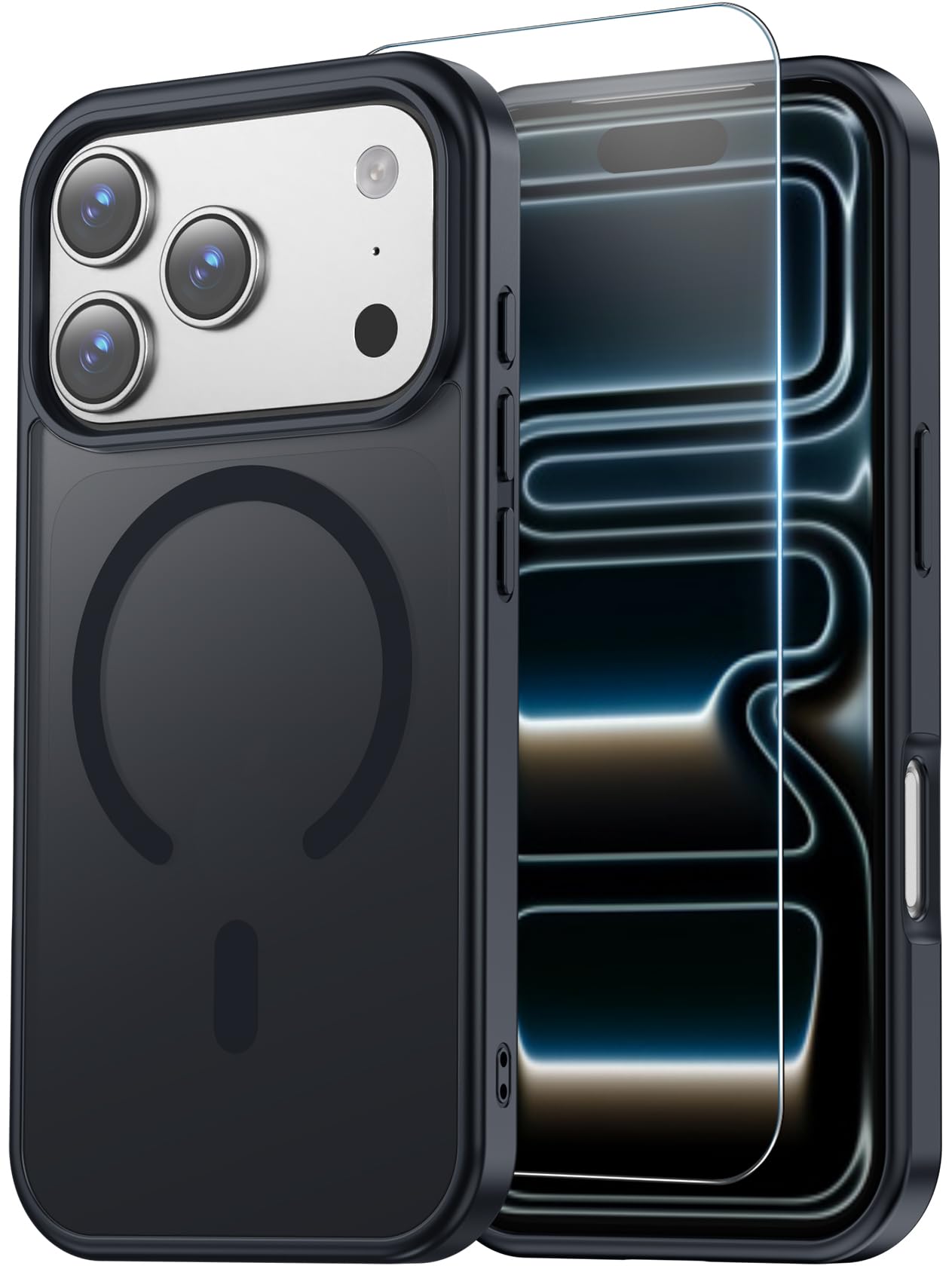 Temdan for iPhone 18 Pro Max Case/iPhone 17 Pro Max Case, Black
