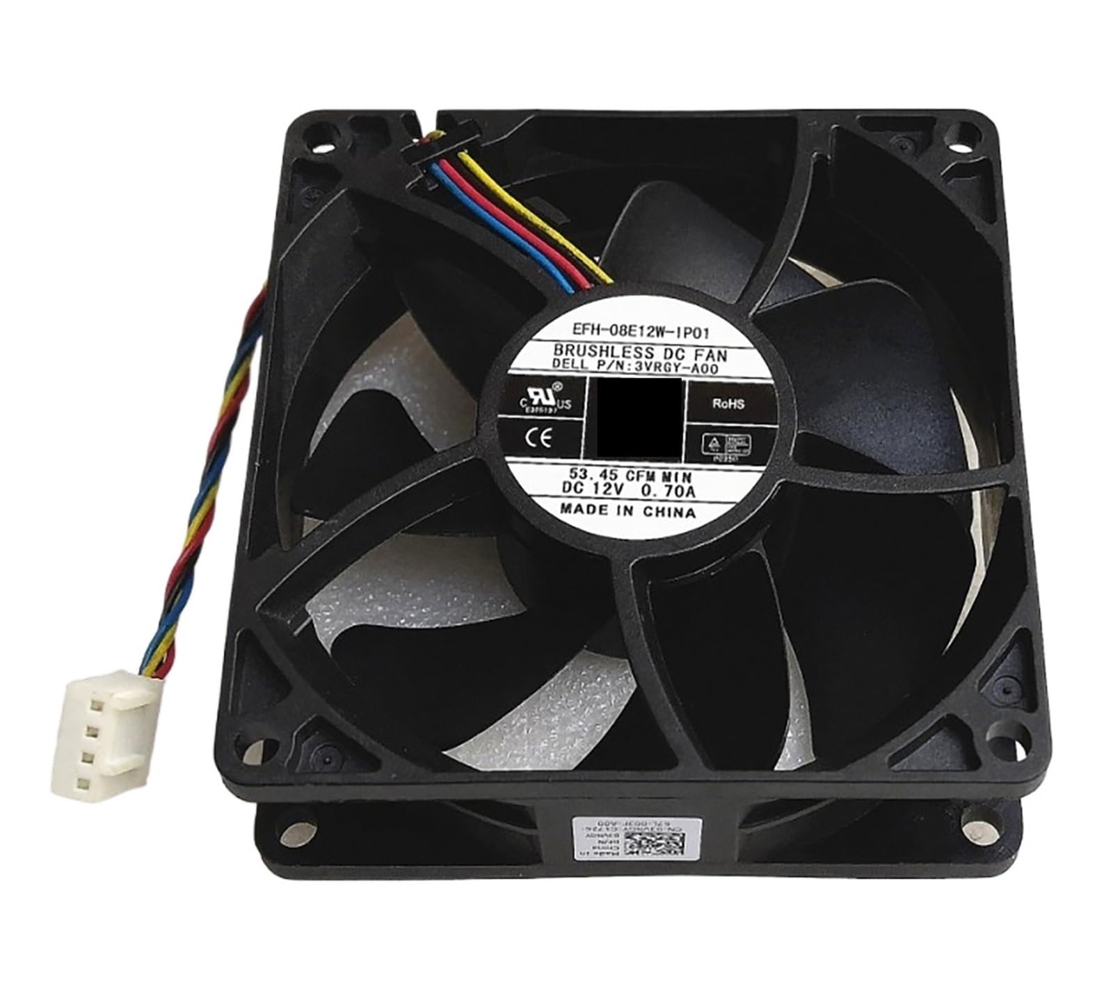 UITGVDQAT EFH-08E12W-IP01 12V 0.70A 8025 4-wire cooling fan