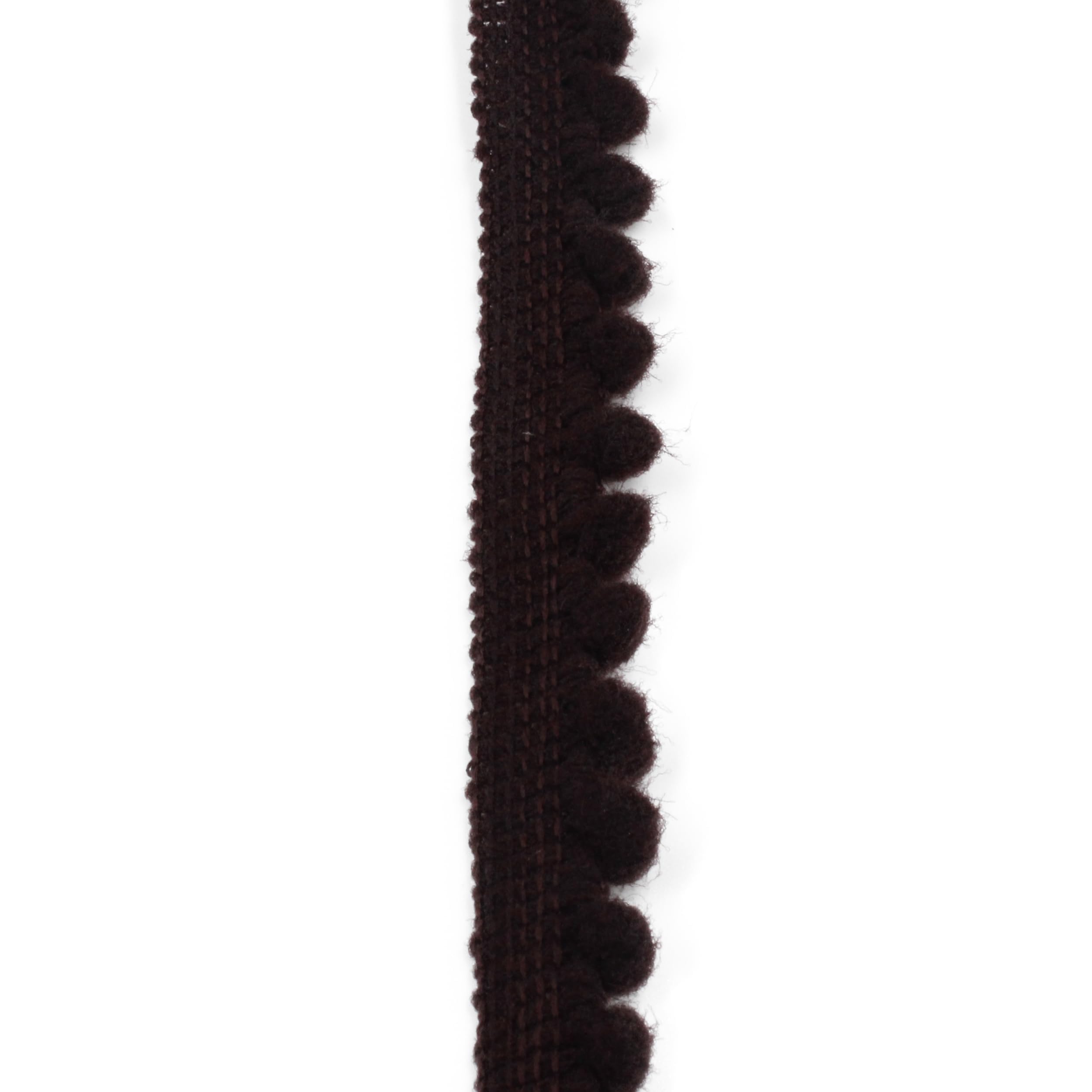 BOBBINY White Pom Pom Mini Bobble Ball Fringe Braid Lace 12.5 Meter V Shape Lace Trimming for Craft Material, Cotton Dupatta, Suits, Lehenga, Saree, Blouses 1