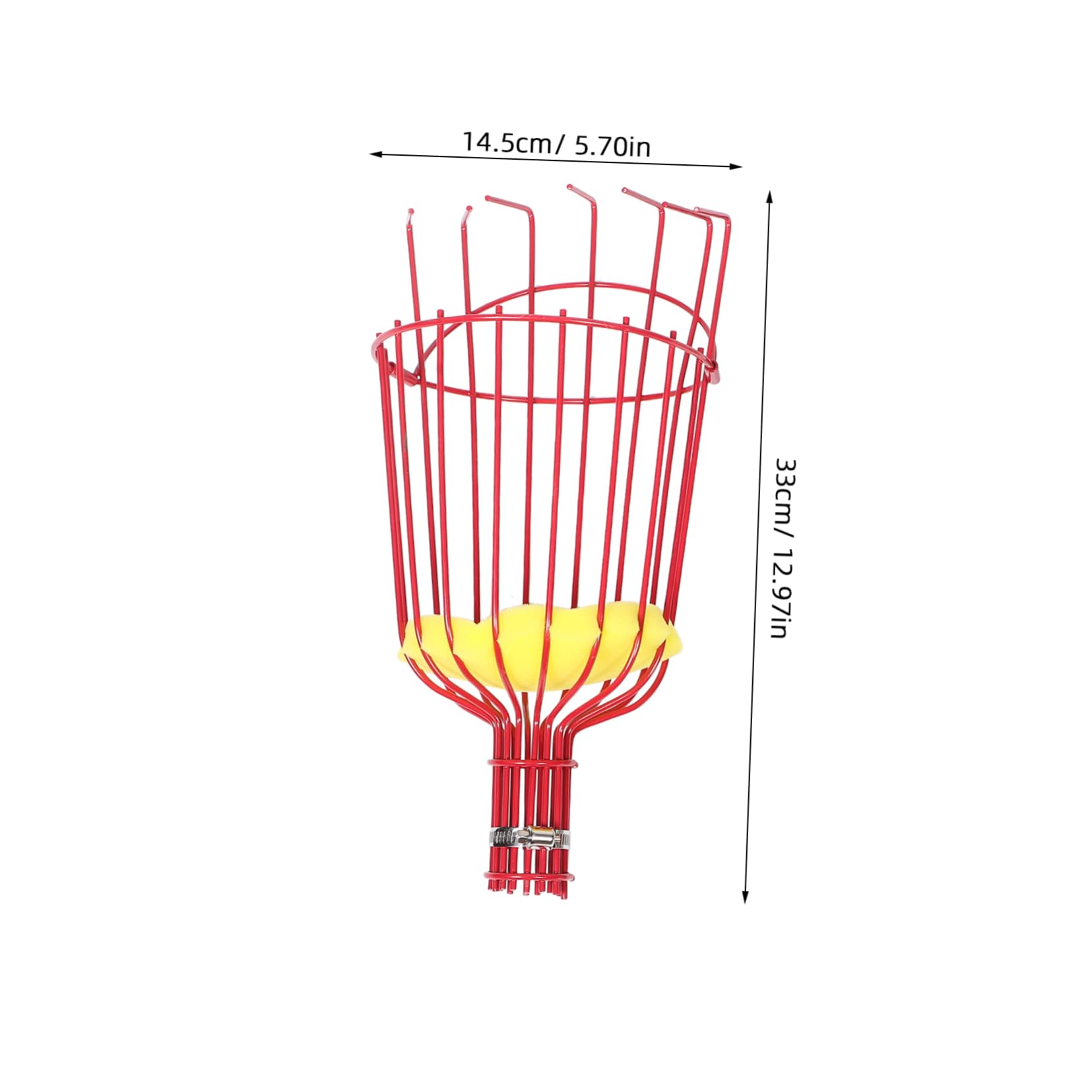1.6m Cueille-Fruits Extensible avec Panier pour Fruits Perche à Fruits Réglable pour Cueillette Facile