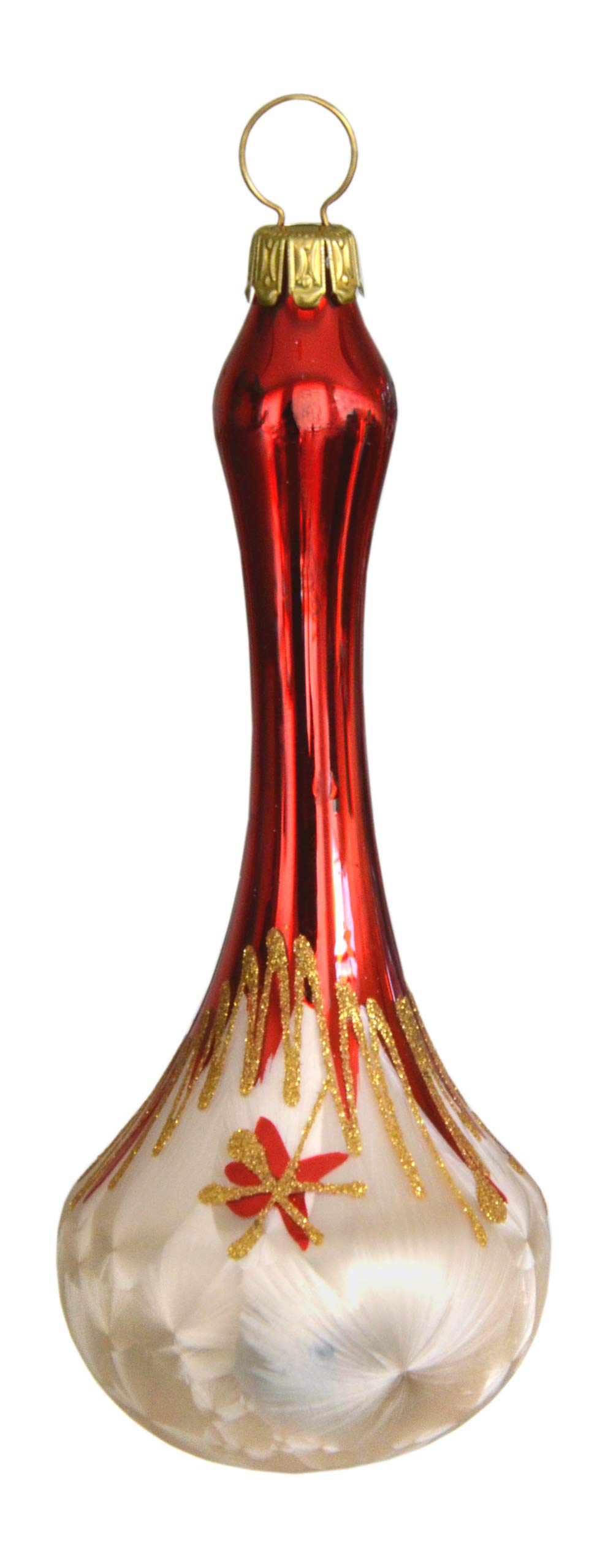 Jingle Bells Lauscha Tree decoration tradition drops 3 pieces per box.