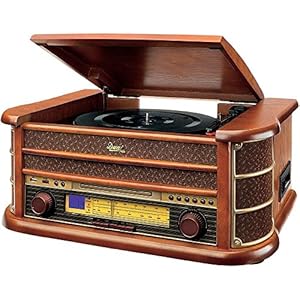 Dual NR 4 Nostalgie Musikanlage mit Plattenspieler