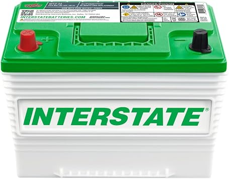 Interstate Batteries Car Battery 12V 63Ah 800CCA Group 34 Pure Lead AGM