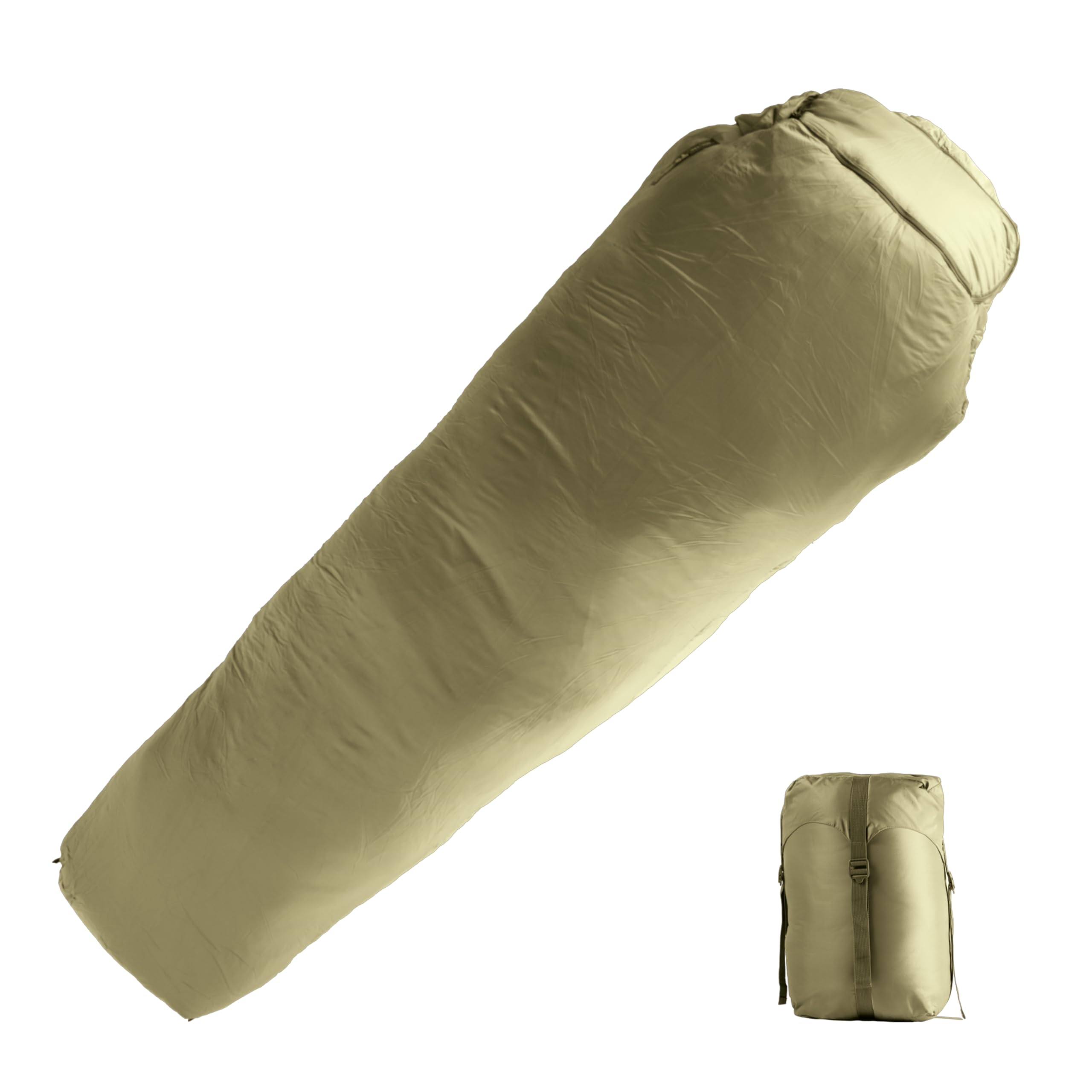 Mil-Tec Schlafsack Tactical • Jahreszeiten Mumienschlafsack mit Thermolite-Isolierung • Outdoor & Camping Schlafsack Erwachsene • Leicht, warm, wasserabweisend • Schlafsack kleines Packmaß