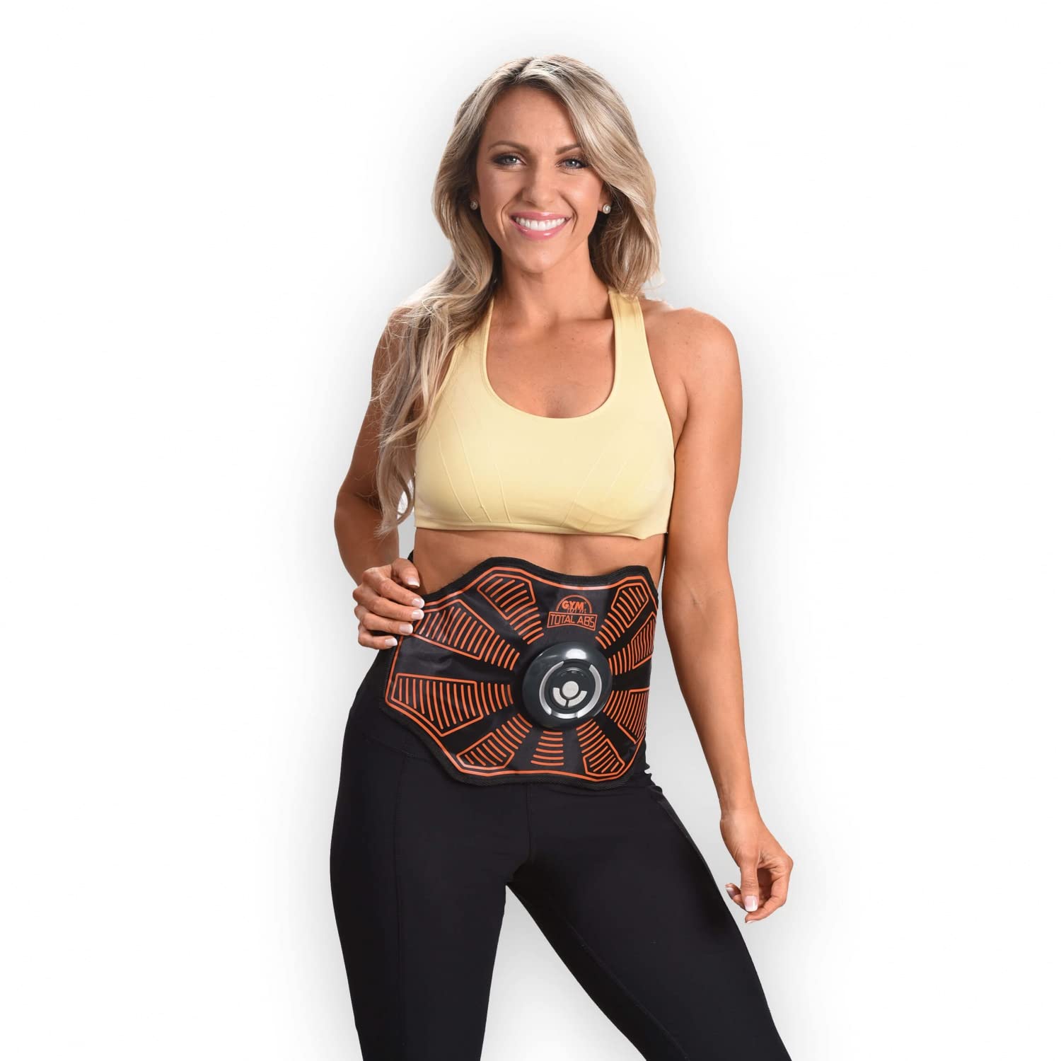 Genius Gymform Total Abs Fitness Bauchweggürtel für Damen und Herren - EMS-Trainer für Bauch, Arme & Beine - elektrischer Bauchweg Trainer Bauchmuskeltrainer für den Muskelaufbau