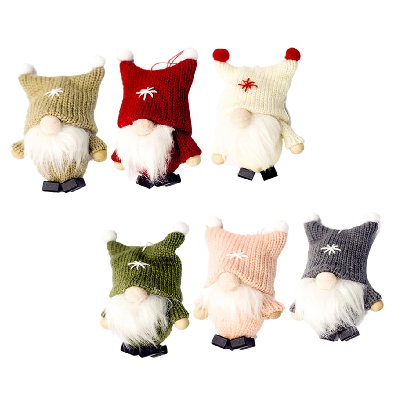 Amosfun STK Krippenschmuck Weihnachten Skandinavisch Weihnachtsmann Dekoration Verzierung Gefüllte Weihnachtswichtel Weihnachtszwerge Schwedische Tomte Ornament Nordisch Kunsthandwerk