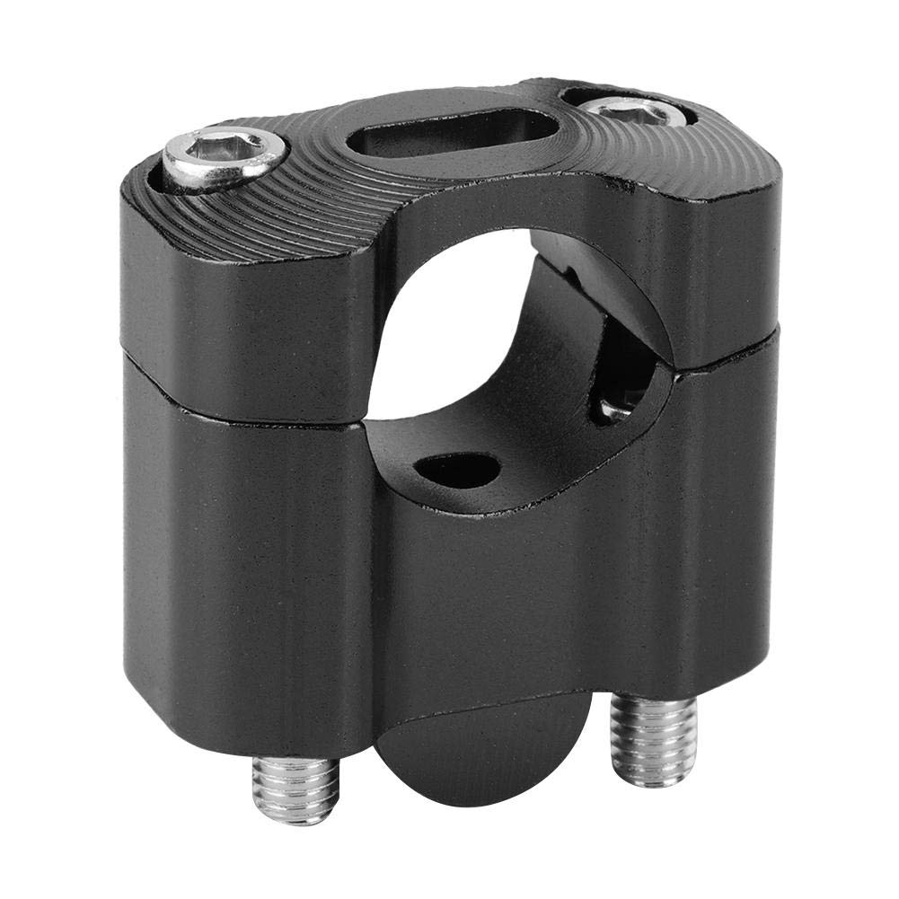 Riser Manubrio, Akozon 1 Paio 22mm / 28mm Morsetti Manubrio Moto Universale Regolabile Morsetto del Supporto del Manubrio della Moto Adattatore per Riser Manubrio in Lega di Alluminio(Nero)