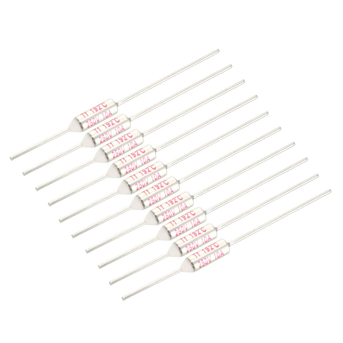 uxcell 250V 10A 192 Celsius Circuit Cut-Off Temperature Thermal Fuse 10 Pcs
