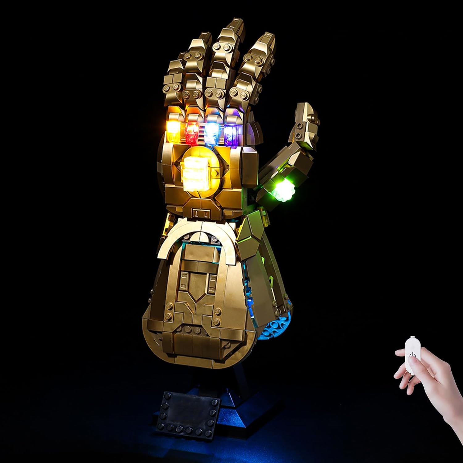 BrickSoul Light Up Kit for Lego Nano Gauntlet 76223 Building Set, Upgraded RC Brightness and Light Adjustment, Lighting Accessories, Not 76223 Model