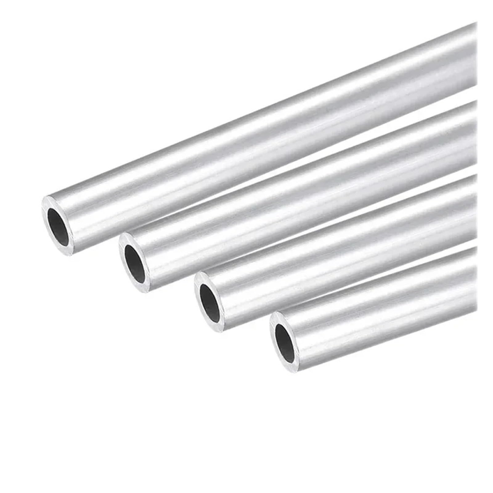 Dyjlpp One Color 6061 Aluminum Alloy Hollow Round Tube Pipe Straight Shaft Sleeve Pole Od 8-20Mm Id 2-16Mm(250Mm-Od9 X Id6mm)