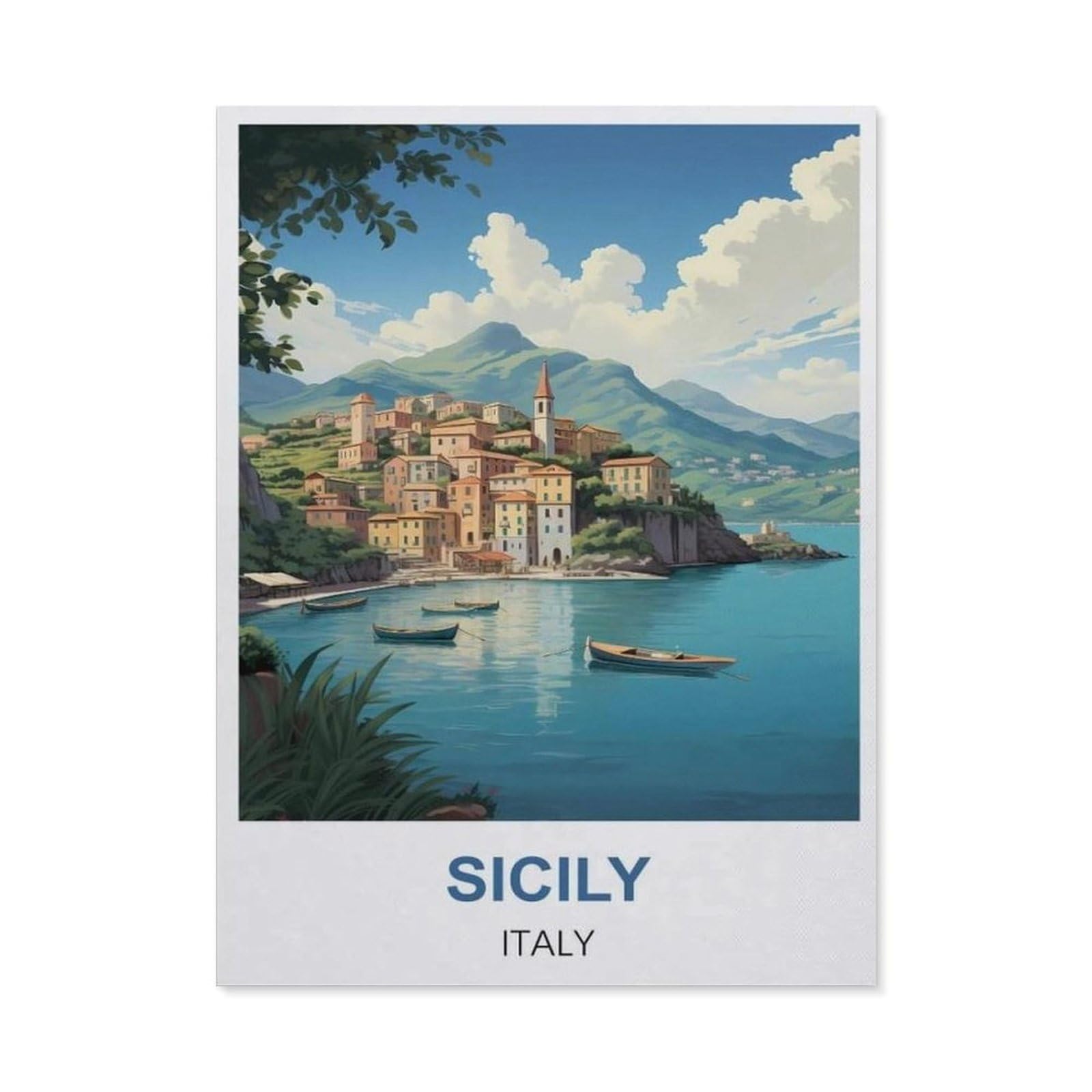 BEAYODKP Diamond Painting Kits for Adults and Kids，Sicily Italy