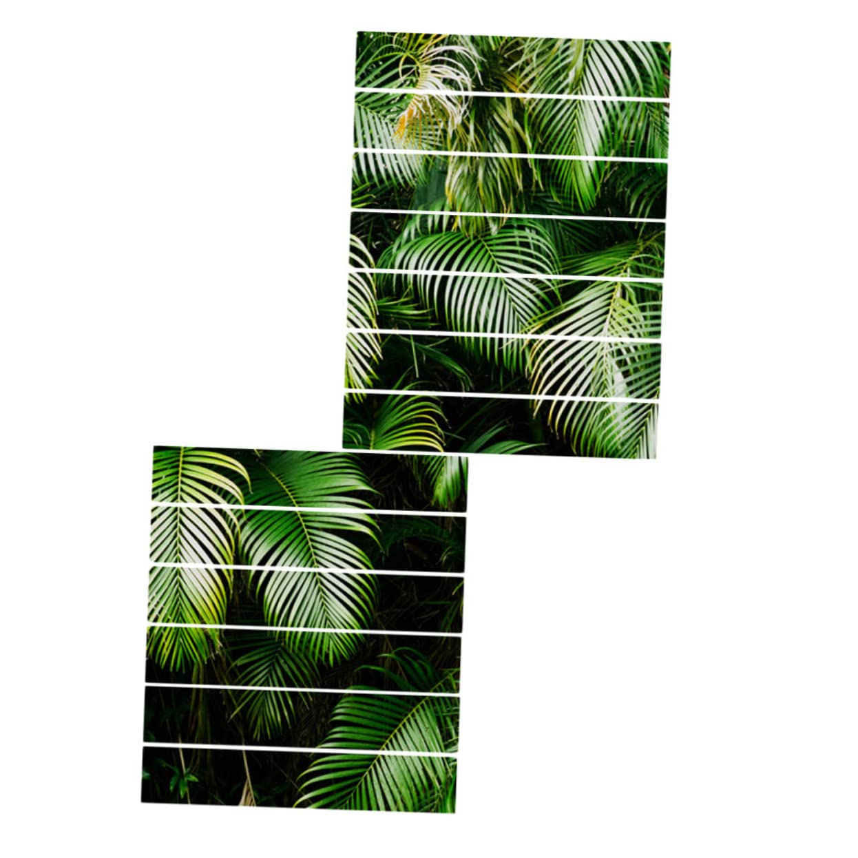 Pegatinas para escaleras autoadhesivas y removibles YARNOW de diseño tropical ecológico 13 uds