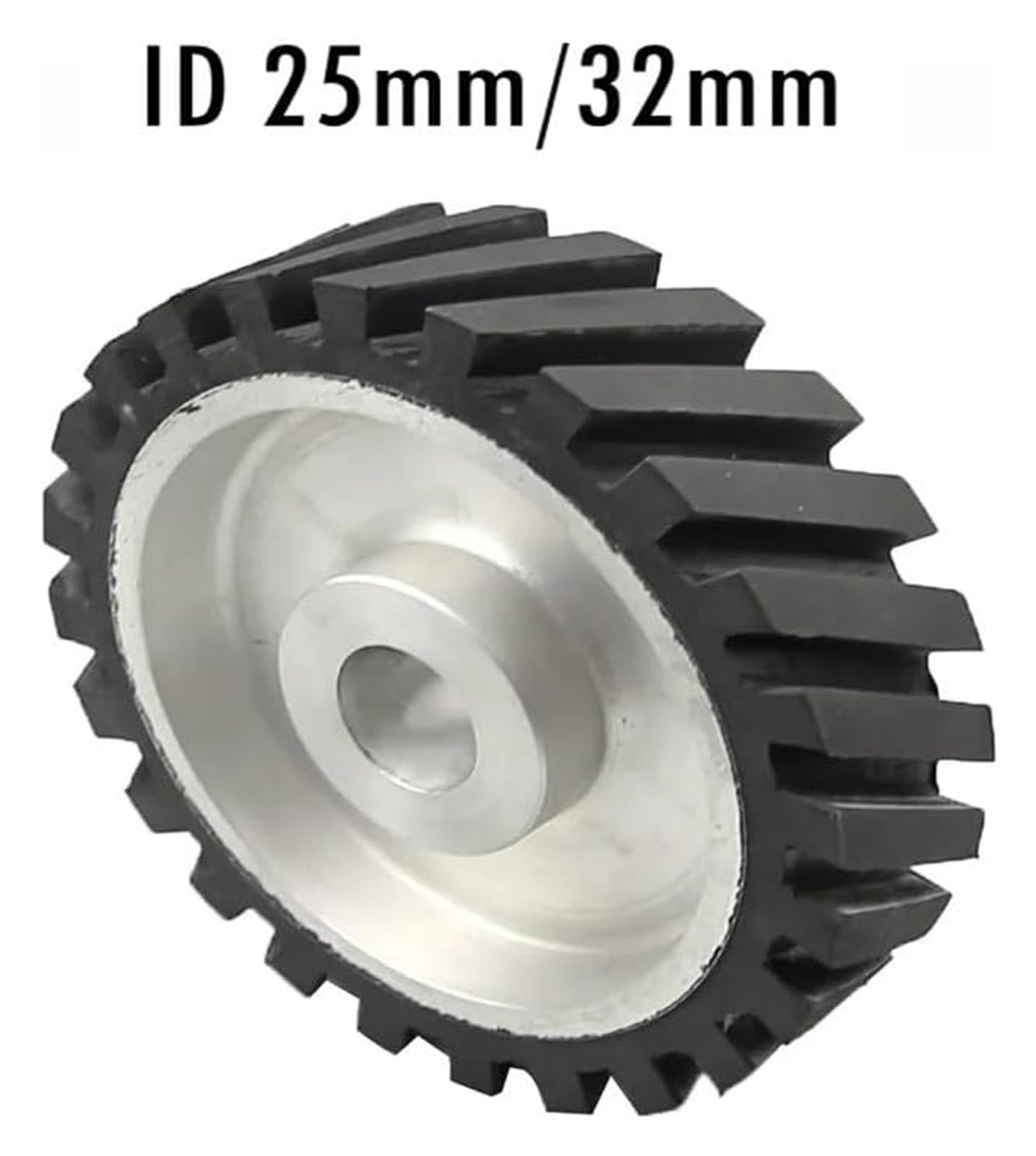 200 * 50 mm ząbkowane gumowe koło kontaktowe do szlifierki taśmowej polerującej, zestaw pasów ściernych(ID 25mm)