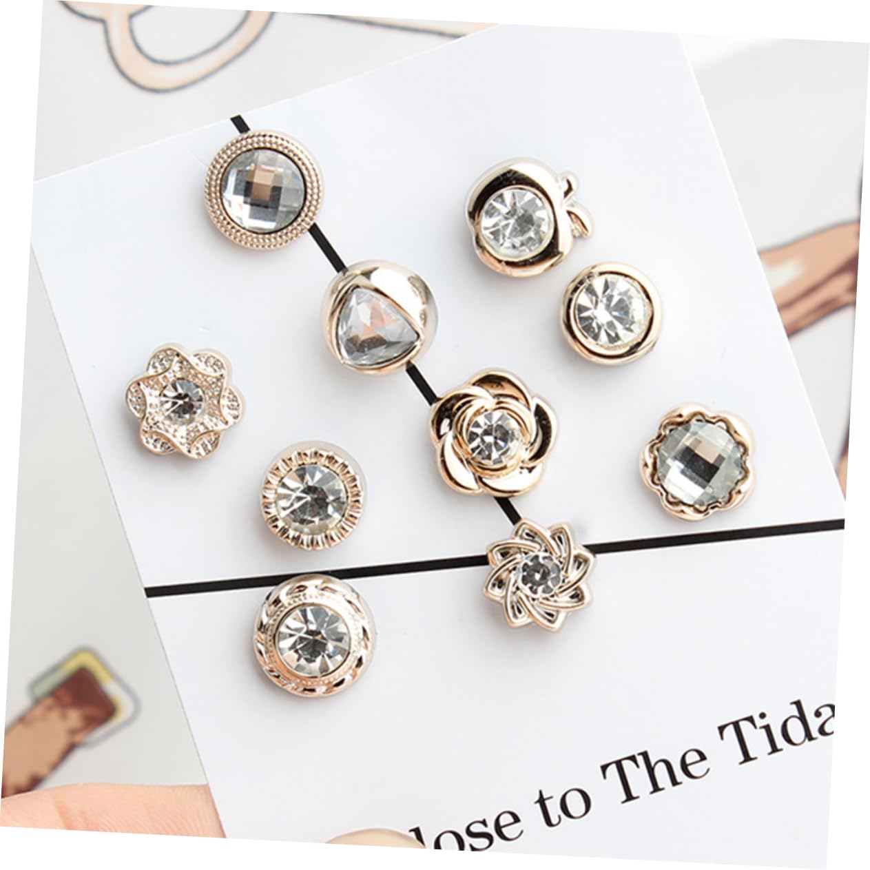 Cache-Bouton Gems – Accessoire De Chemise Avec Pierre Colorée