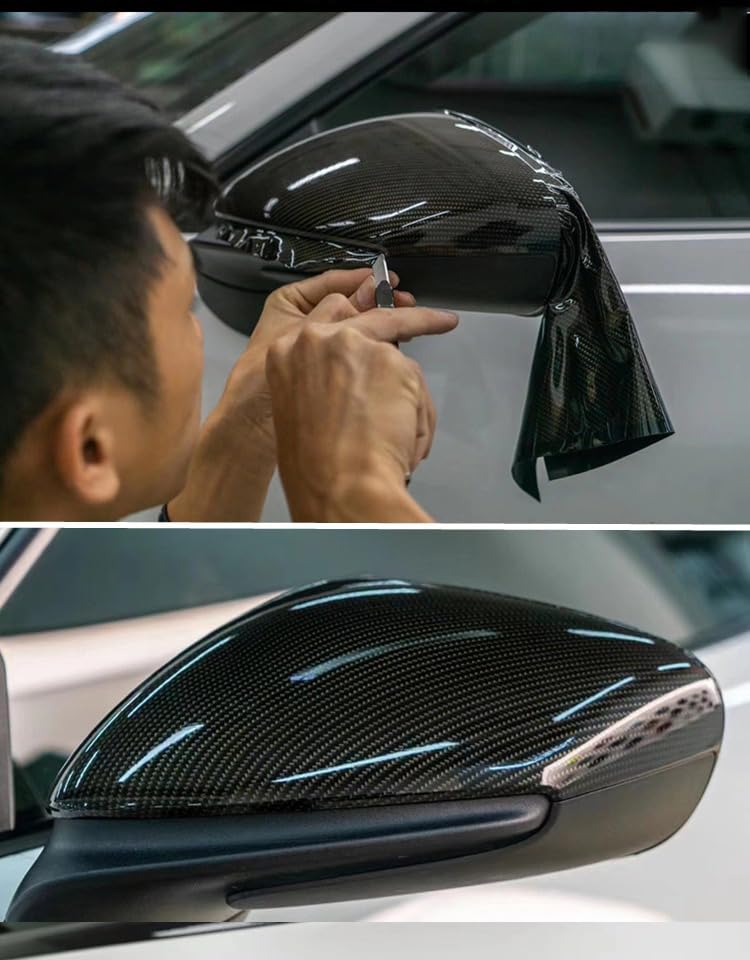 Covering carbone super brillant vinyle PET 9D autocollant anti-bulles pour moto - 5
