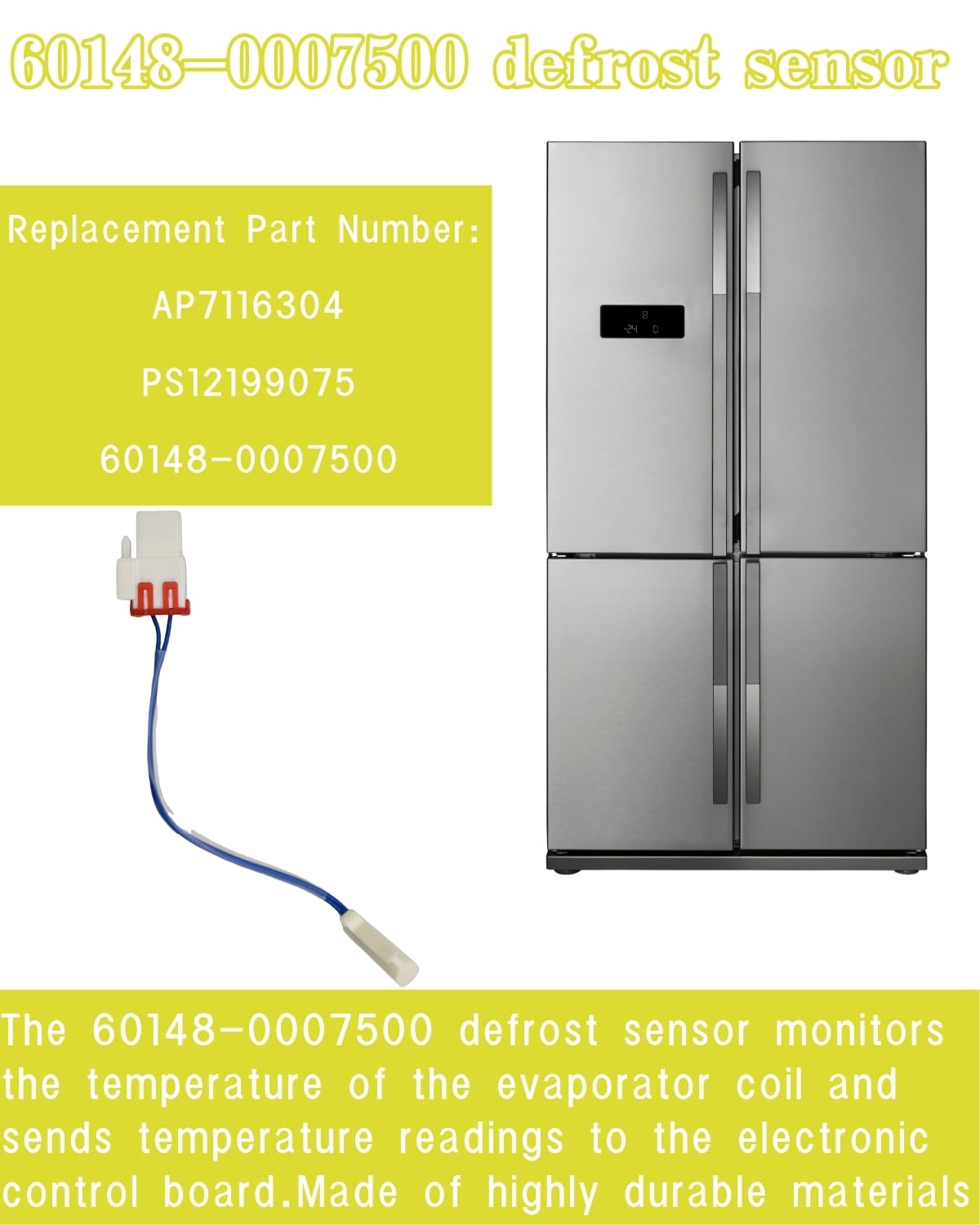 GLOB PRO SOLUTIONS Refrigerator Temperature Control Thermostat Compatible U-Line 2744-S