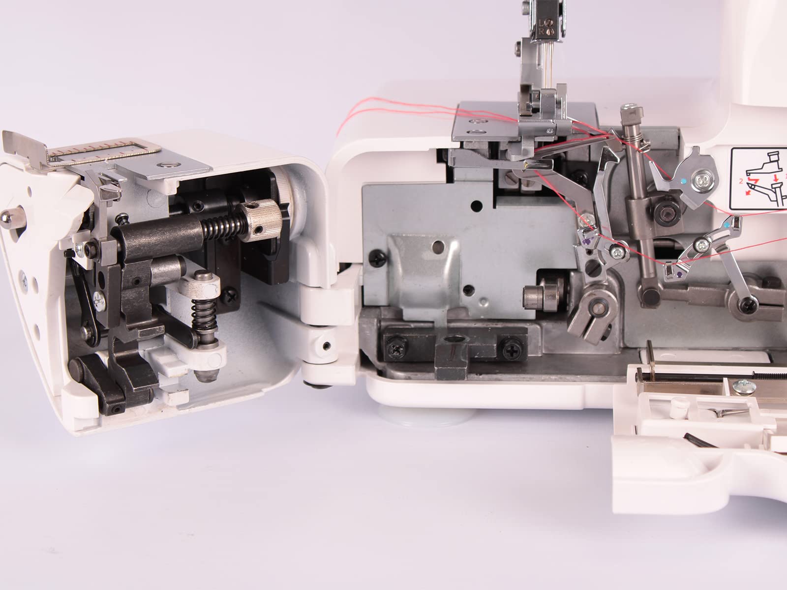 Lumina Point Serger Sewing Machine, Easy to Use, Ideal Seam Guide for