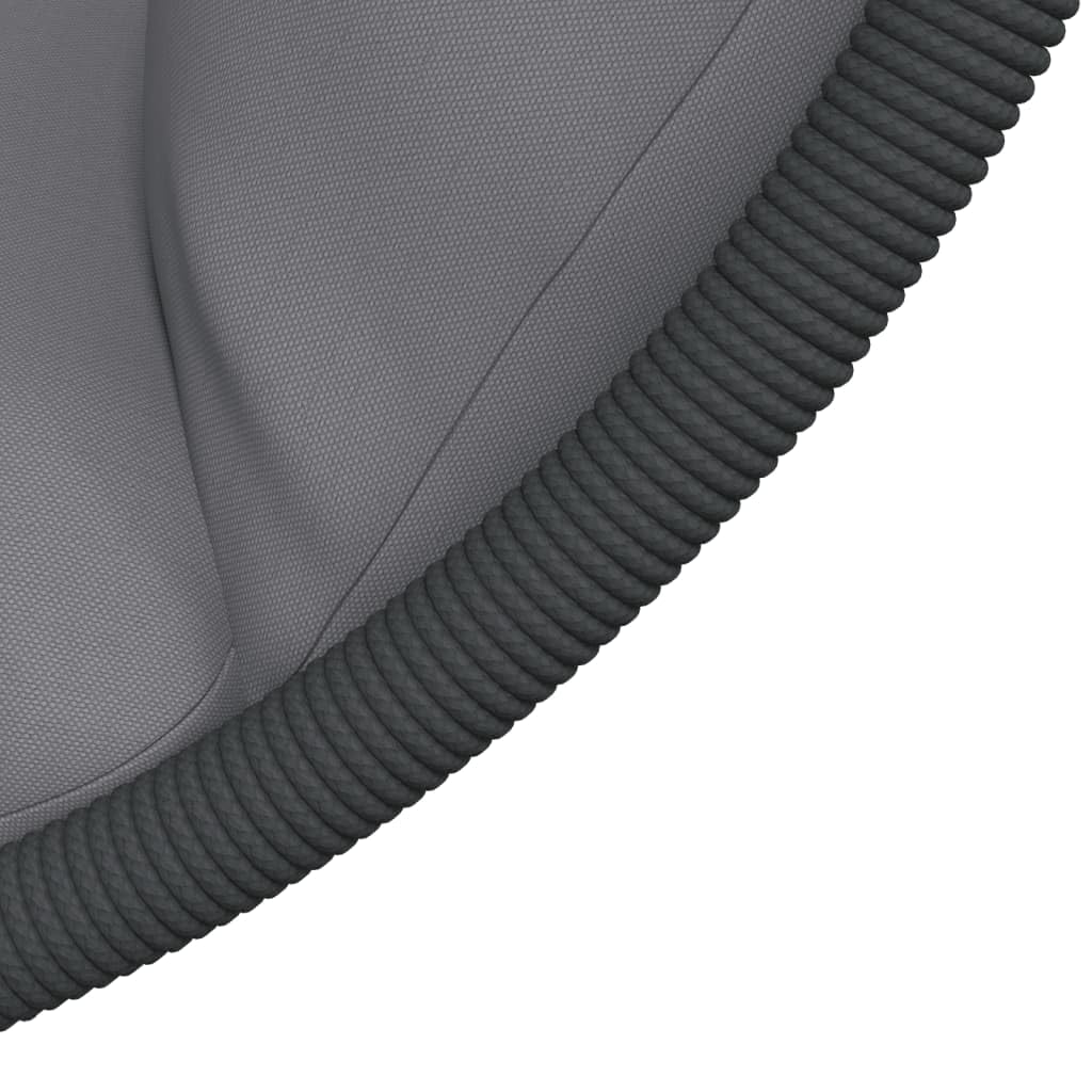 Fauteuil suspendu en rotin gris design œuf avec support