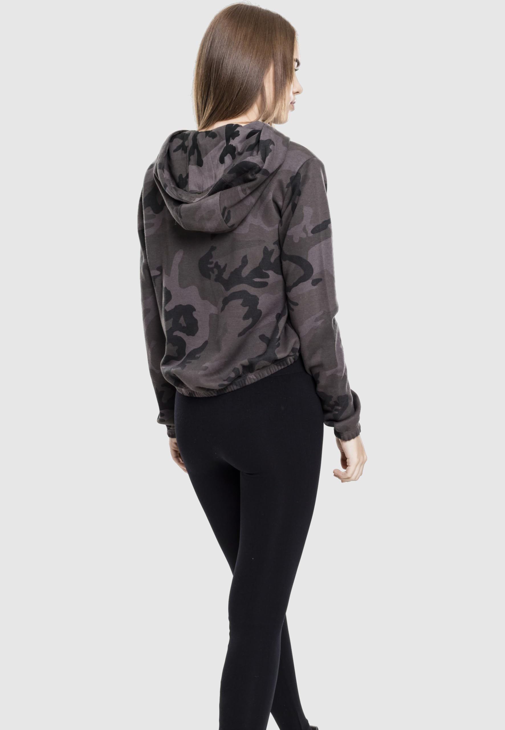 Urban Classics Ladies Camo Cropped Hoody - Sudadera con capucha Mujer