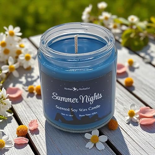 Summer Serenity Soy Candle – Jasmine, Neroli & Sandalwood | 4 oz Hand-Poured Artisan Candle for Relaxation, Rituals, and Self-Care Bliss - Image 3