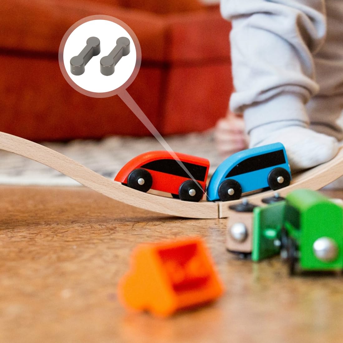 Kit Extension Circuit Bois Kit 20 Connecteurs Rails Train Bois