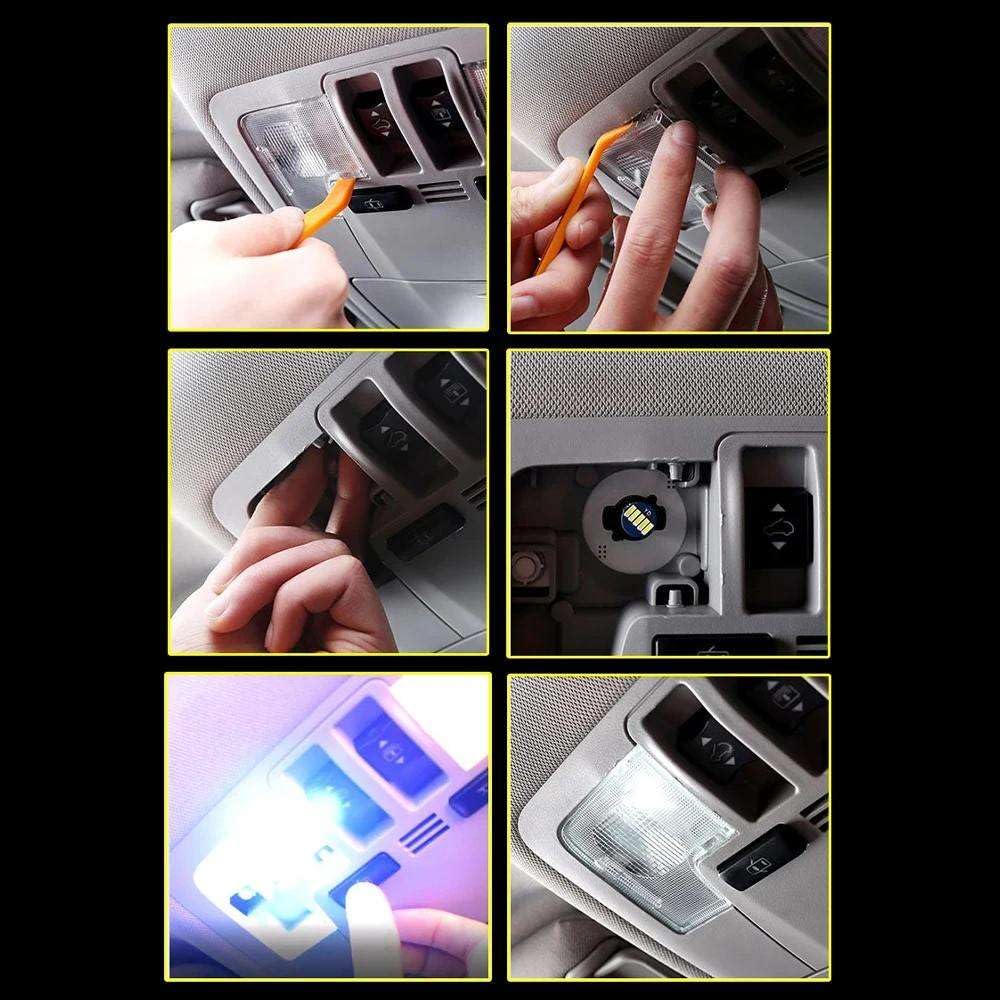Kit de Luces LED Interiores para Lectura, mapas, Techo y matrícula, para Sentra 2004-2017 2018 2019. Accesorios para automóvil.