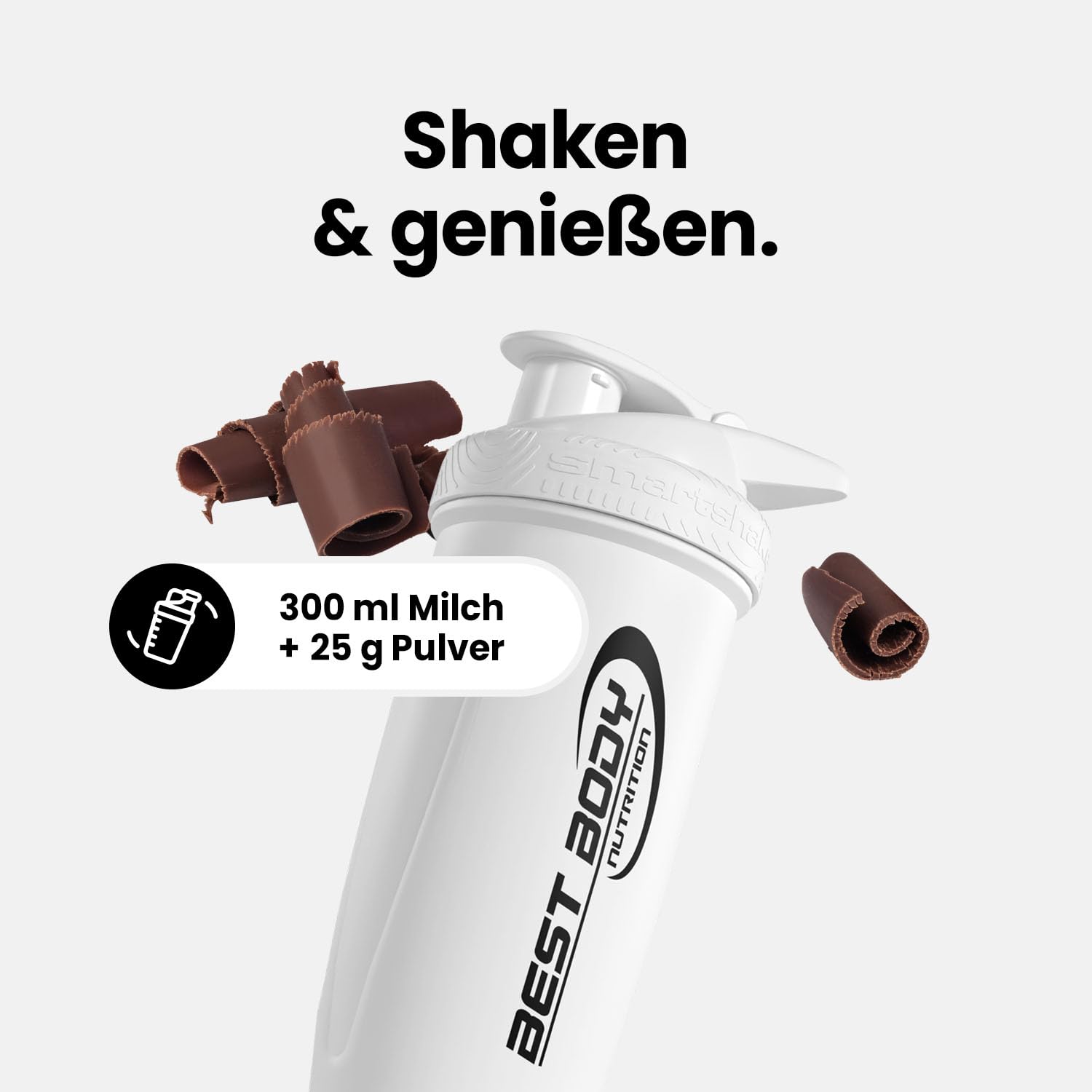 Best Body Nutrition Gourmet Premium Pro Protein Milk Chocolate 1000g, 4 Komponenten Eiweißpulver mit Caseinat, Whey, Isolat, Eiprotein – Mehrkomponenten Protein, cremiger Shake