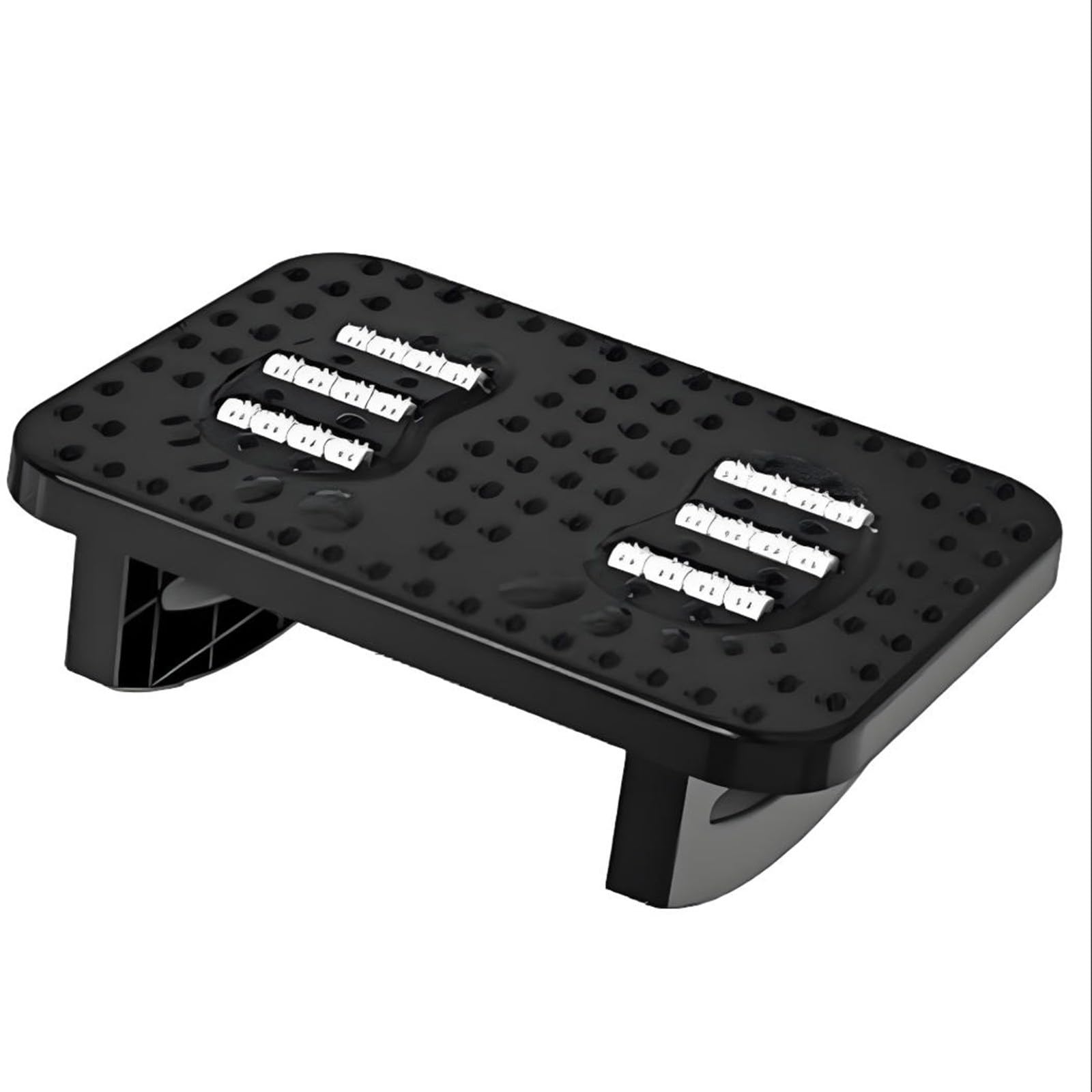 Poggiapiedi per la salute delle gambe, poggiapiedi per l'oscillazione delle gambe, supporto scientifico per le gambe, utilizzo multi-sito, adatto per ufficio/casa(black,33.5 * 24 * 11cm)