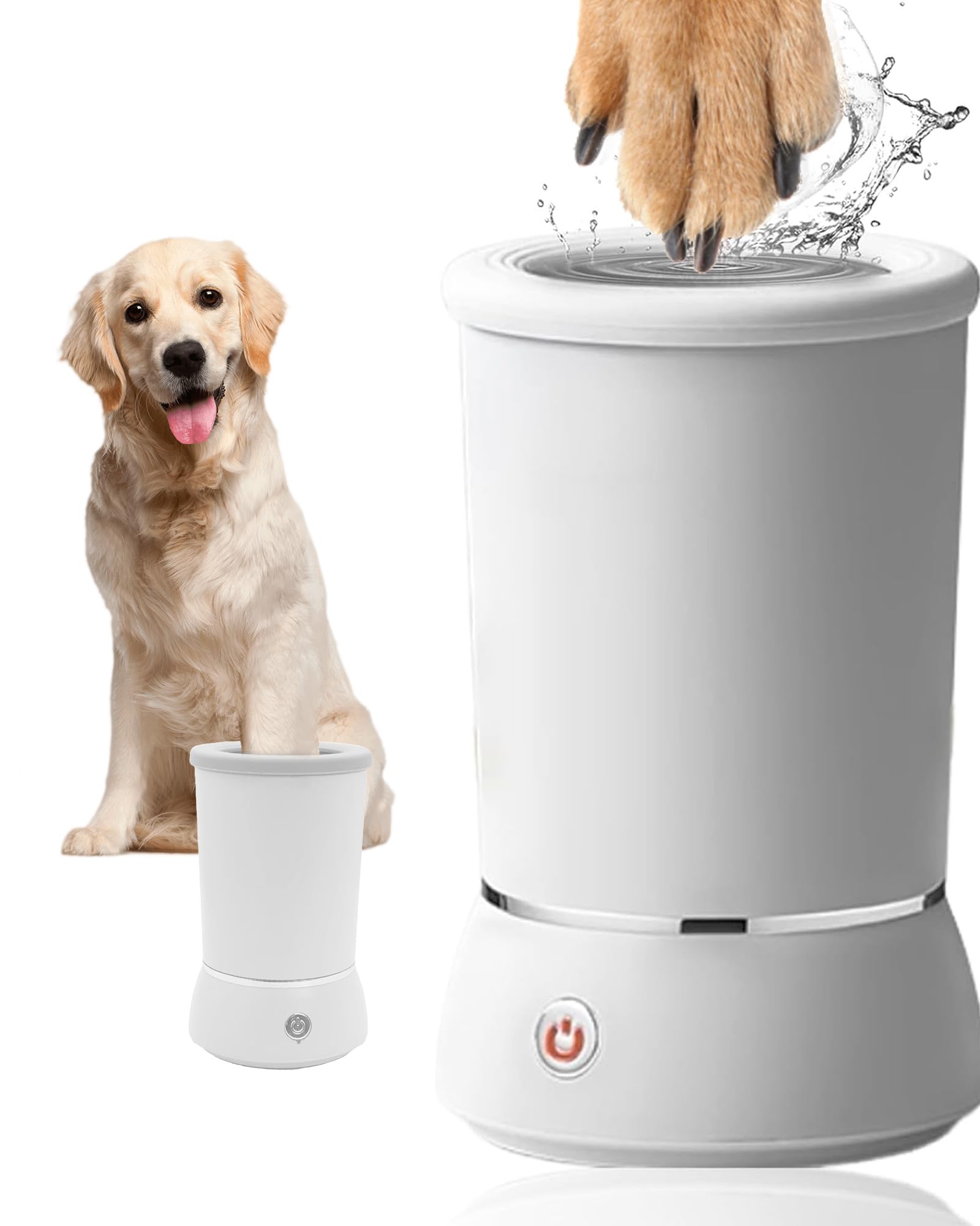 KUEIOX Automatic Dog Paw Cleaner for Dogs，Electric Dog Foot Paw Washer Cup and Massager，2 Speeds for Thorough Cleaning and USB Rechargeable,Pet Paw