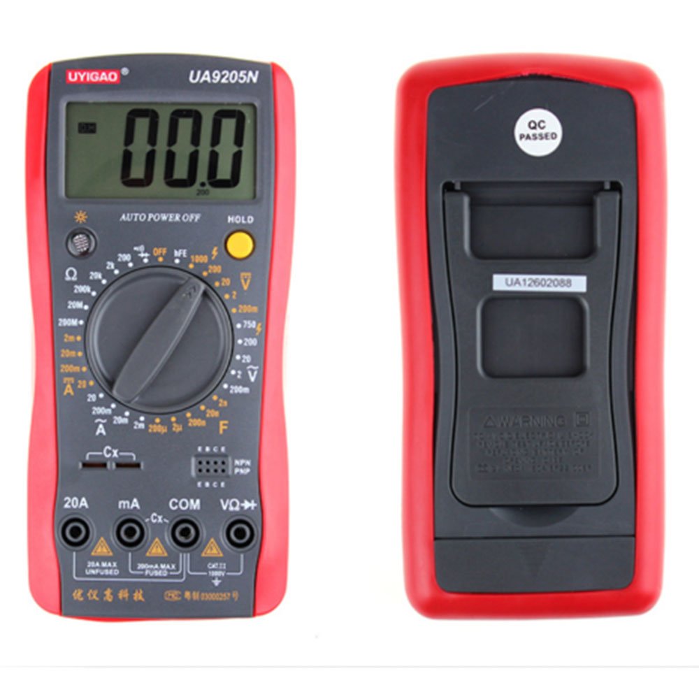 Keyecu UA9205N Digital Multimeter Voltmeter Ohmmeter Ammeter Capacitance DC AC Tester
