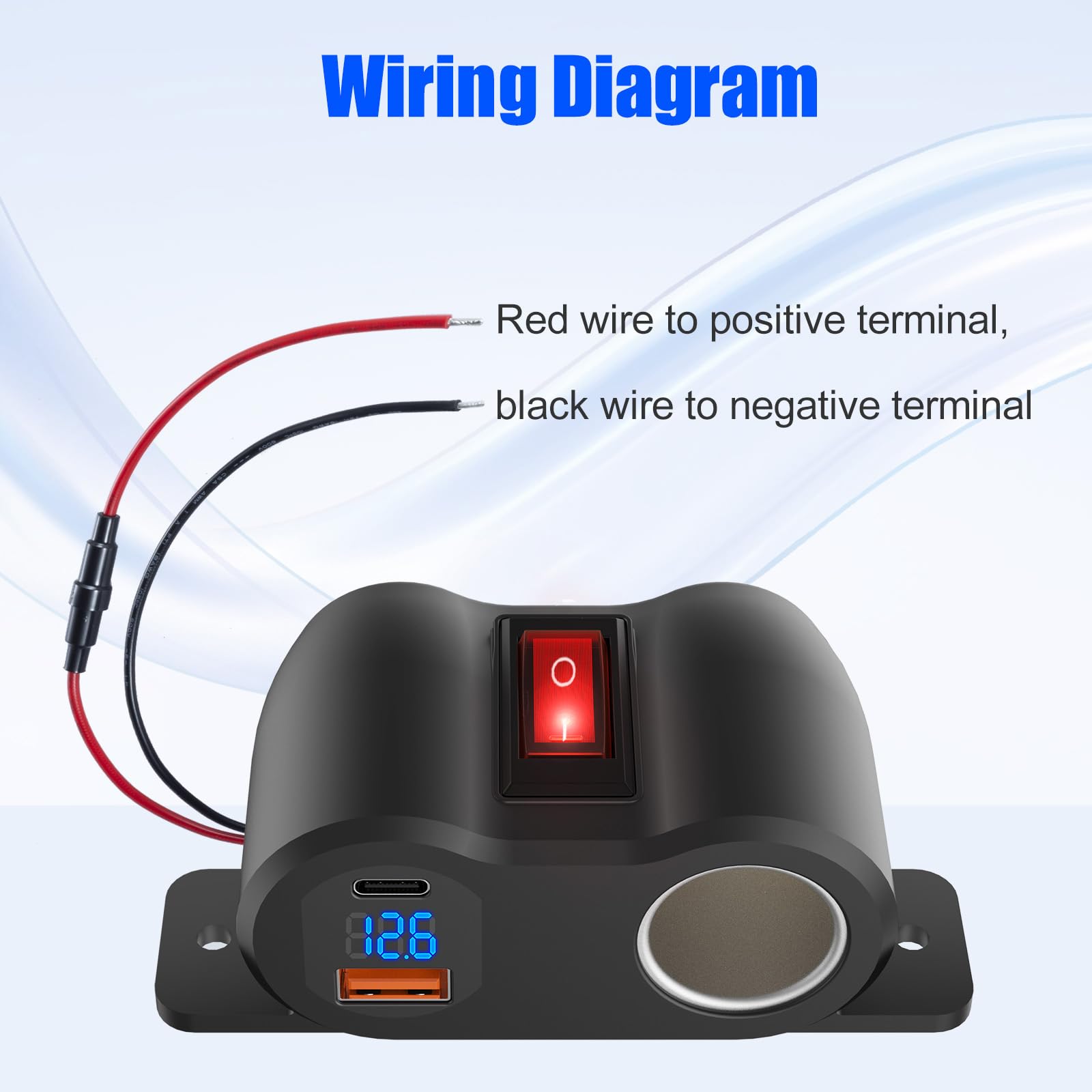 surface mount cigarette lighter socket Amazon.com: 2-in-1 Surface Mount 12V USB Outlet Cigarette Lighter Socket,  PD 30W and QC18W Car USB Port Car Charger with Button Switch LED Voltmeter  and 120W Socket, Suitable for Cars, Boats, RVs