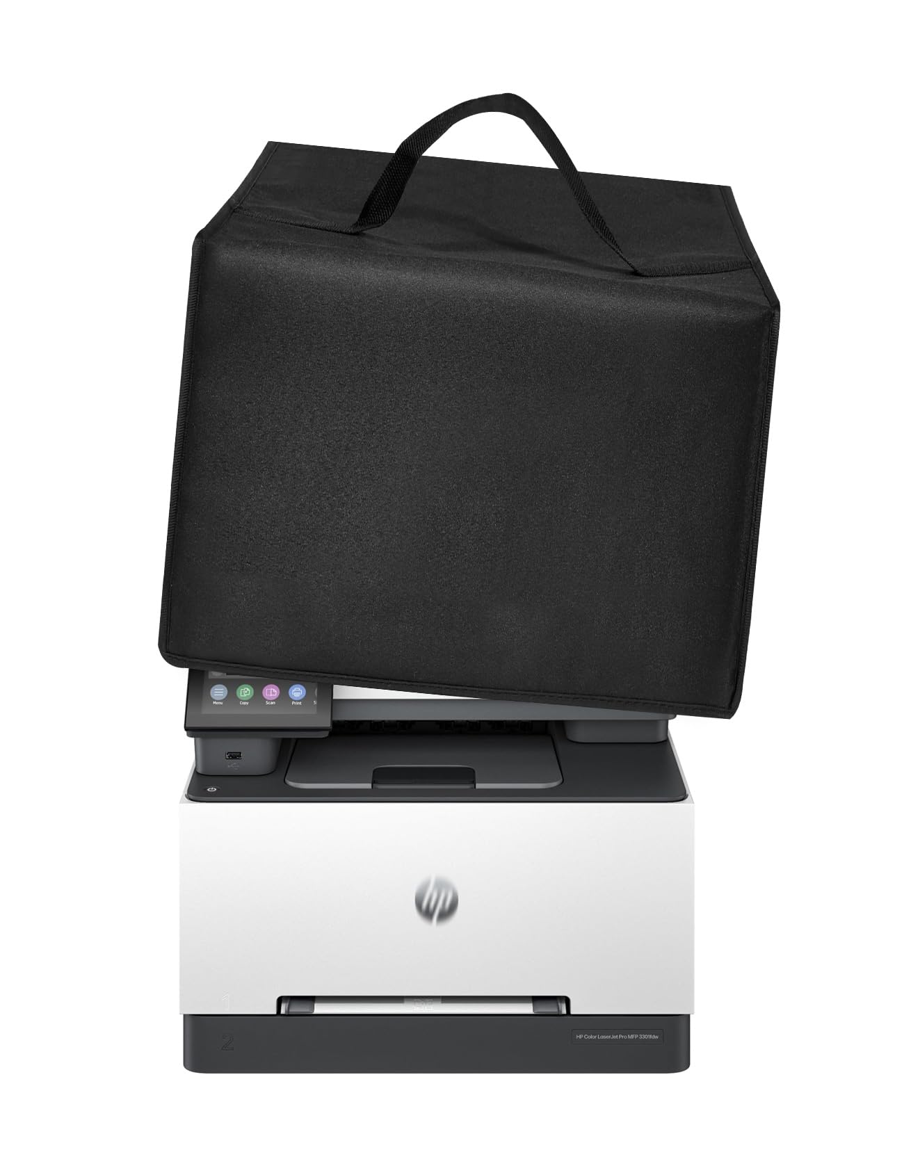 Printer Dust Cover Heavy Duty 600D Nylon Antistatic Waterproof Convenient Protective Case for HP Color Laserjet Pro MFP 3301fdw/4301fdw Wireless All-in-One Color Laser Office Printer ,Black