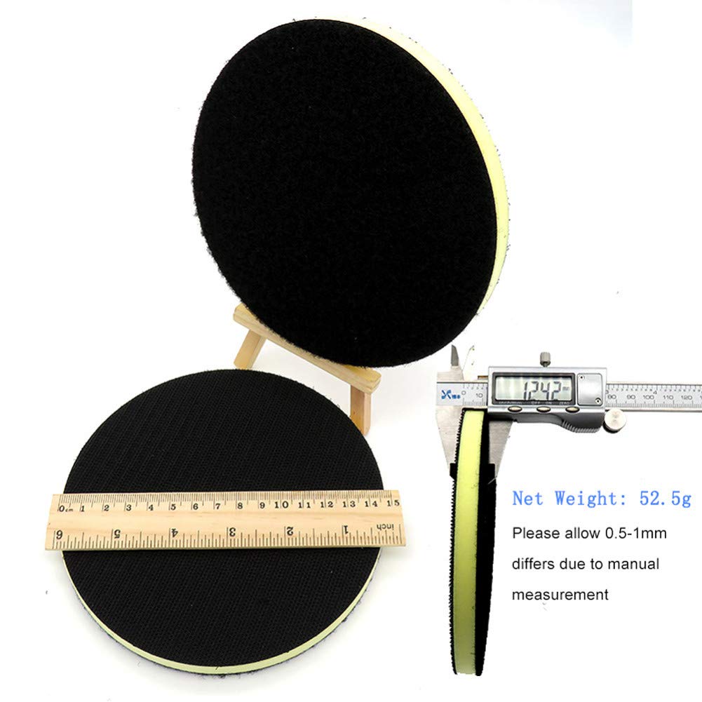 5PCS 6"150MM PU Almohadilla de interfaz de espuma Densidad media Gancho y bucle Lijadora Almohadilla de respaldo Almohadilla de pulido Herramientas eléctricas Piezas