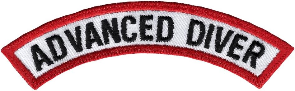 Advanced Diver Chevron Patch Embroidered Iron On Scuba Diving Emblem Souvenir