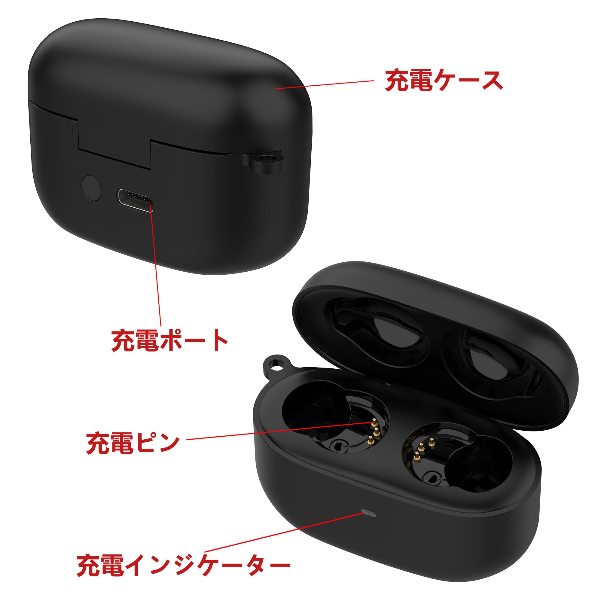 Amazon.co.jp: 対応SONY LinkBuds S 充電ケース、ソニー LinkBuds S
